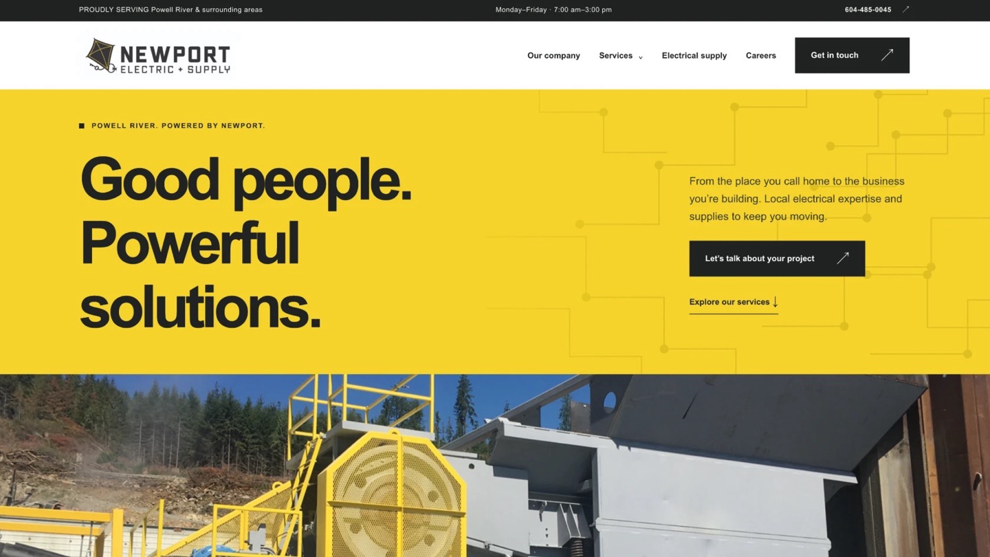 Electrical & Solar — Powell River homepage
